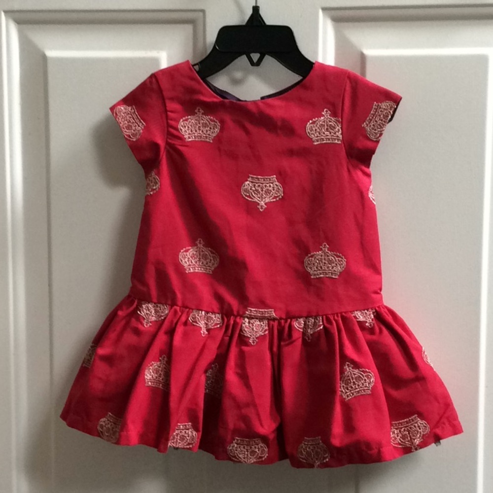 💕💕new Oshkosh red toddler dress Sz 18 mos
